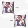 Housse de coussin en peluche anime fille à double face - paysage de rêve | Okomall