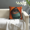 غطاء وسادة فروي بنسيج منسوج تجريدي - Okomall