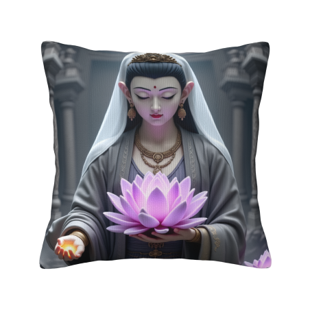 禪意女神毛絨抱枕套 - Okomall