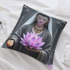 禅意女性 绒面抱枕套 - Okomall