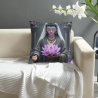 Housse de Coussin en Peluche Motif Déesse Zen - Okomall
