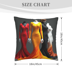 Elegante federa per cuscino in peluche stampata aerodinamica - Okomall