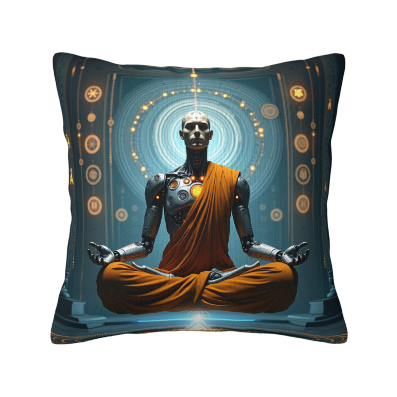 Custodia per cuscino in peluche stile zen futuristico - Okomall