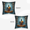 Housse de coussin en peluche style zen futuriste - Okomall