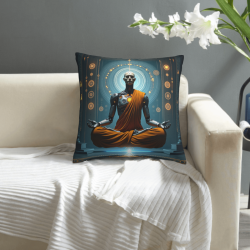 Custodia per cuscino in peluche stile zen futuristico - Okomall
