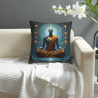 Housse de coussin en peluche style zen futuriste - Okomall