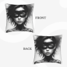 Funda de cojín de peluche con retrato de mujer impreso a doble cara - Okomall