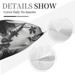 Housse de coussin en peluche à motif de portrait de femme imprimé recto verso - Okomall