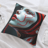 Cuscino in peluche con motivo di viso astratto - Okomall