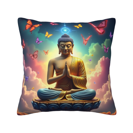 夢幻星空蝴蝶毛絨抱枕套 - Okomall