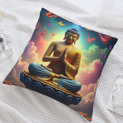 夢幻星空蝴蝶毛絨抱枕套 - Okomall