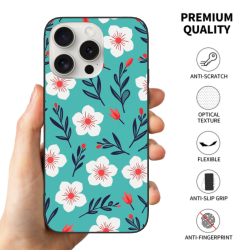 جراب iPhone 15/Pro/Max - تصميم أزهار بسيط | okomall