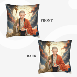 Zen Warrior Plush Pillow Cover - Okomall