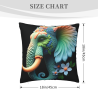 Housse de coussin en peluche Forêt Enchantée - Okomall