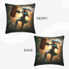 Housse de coussin portrait de femme style cyberpunk - Okomall