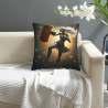 Housse de coussin portrait de femme style cyberpunk - Okomall