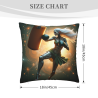 Cyberpunk Female Portrait Throw Pillow Cover - Okomall