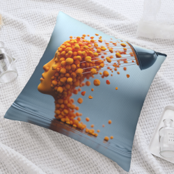 Abstract Water Drop Plush Pillow Cover - Okomall