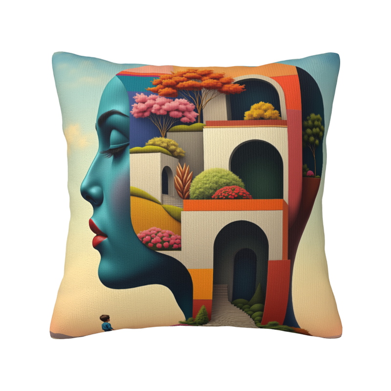 Dream Garden Plush Pillow Cover - Okomall