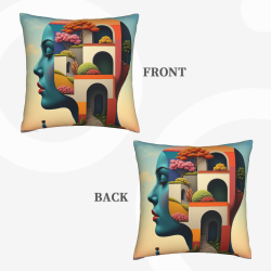 Dream Garden Plush Pillow Cover - Okomall