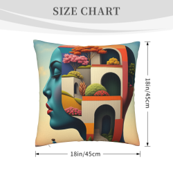 Dream Garden Plush Pillow Cover - Okomall