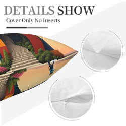 Dream Garden Plush Pillow Cover - Okomall