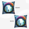 Housse de coussin en peluche à double face "Girl Lost" - Okomall