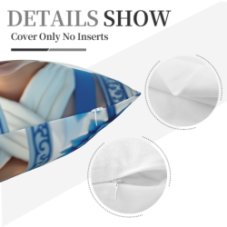 Cuscino in peluche con ritratto femminile - Okomall