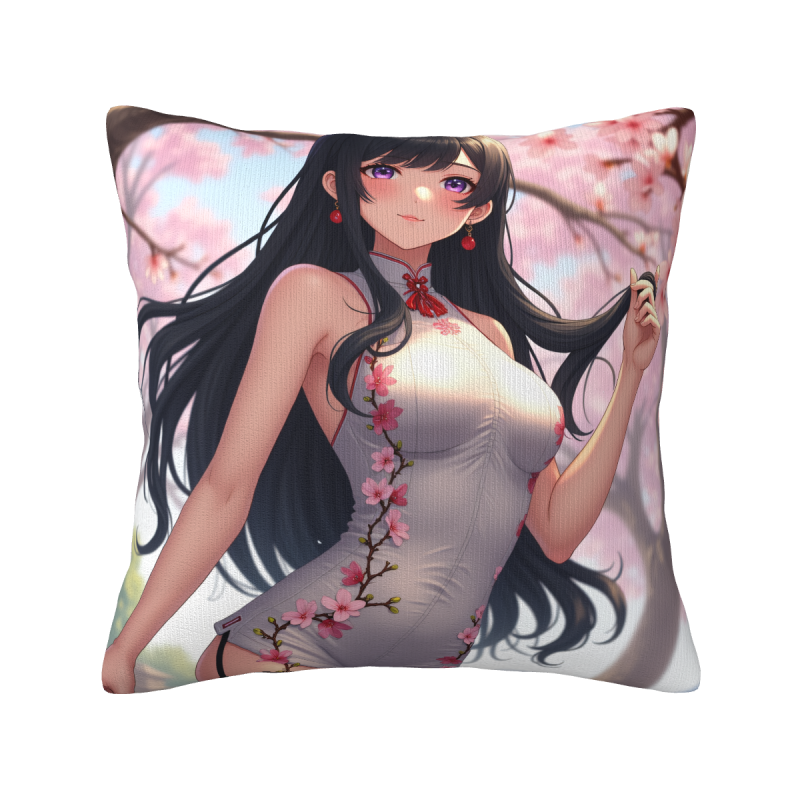 Funda de Almohada de Peluche de Estilo Anime - Chica Sakura | Okomall