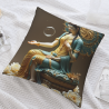 Housse de coussin en peluche Bouddha Guanyin - 18x18 pouces | OKOMALL