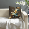 Avalokiteshvara Plush Pillow Cover - 18x18 inches | OKOMALL