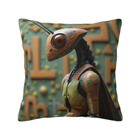 Abstract Forest Pattern Plush Pillow Cover - Okomall