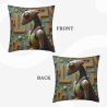 Abstract Forest Pattern Plush Pillow Cover - Okomall