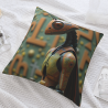 Taie d'oreiller en peluche à motif de forêt abstraite - Okomall