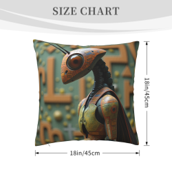 Abstract Forest Pattern Plush Pillow Cover - Okomall