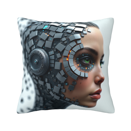 Cyberpunk Portrait Pillow Cover - Okomall