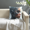 Housse de coussin personnage cyberpunk - Okomall