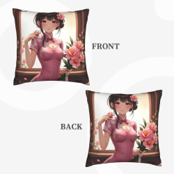 Cute Anime Girl Pillow Cover - OkoMall