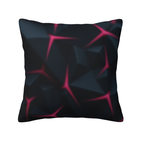 Funda de cojín de peluche abstracto de líneas - Okomall