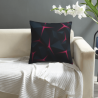 Housse de coussin en peluche abstraite de lignes - Okomall