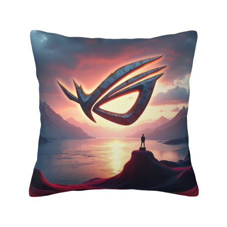 Twilight Mountains Scenic Plush Pillow Cover - Okomall