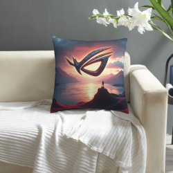 Twilight Mountains Scenic Plush Pillow Cover - Okomall