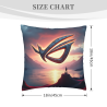 Twilight Mountains Scenic Plush Pillow Cover - Okomall