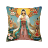 Coperta di cuscino in peluche della Bodhisattva Guanyin - Okomall