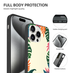 iPhone 15/Pro/Max 手机壳 - 热带植物图案 | okomall