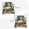 Zen Lotus Plush Pillow Cover - Okomall
