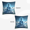 Cuscino in peluche con Buddha Zen - 18x18 pollici | Okomall