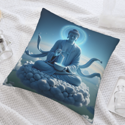 禪意佛像抱枕套 - 18x18英寸 | Okomall