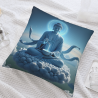 禪意佛像抱枕套 - 18x18英寸 | Okomall