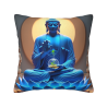 Housse de coussin en peluche paysage zen - Okomall